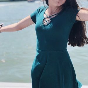 Dark teal Hollister dress